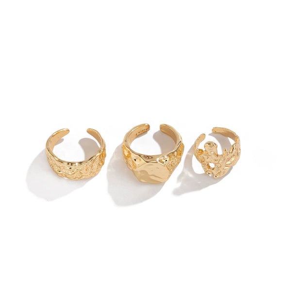 Men's Alloy Geometric Ring With Electroplating Light Luxury Niche Highend Retro Style