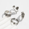 Men's Alloy Geometric Skull Ghost Claw Ring With Electroplating