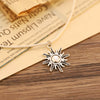 Men's Alloy Geometric Sun Pendant Rope Clavicle Chain With Electroplating