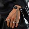 Men's Alloy Leather Rivet Handmade Bracelet