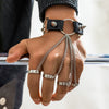 Men's Alloy Leather Rivet Handmade Bracelet