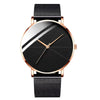 Men's Alloy Mesh Band Casual Round Dial Quartz Watch