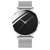 Men's Alloy Mesh Band Casual Round Dial Quartz Watch