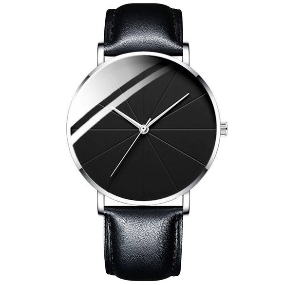 Men's Alloy Mesh Band Casual Round Dial Quartz Watch