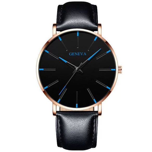 Men's Alloy Mesh Strap Quartz Watch With Colorful Round Dial And Ordinary Crown