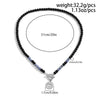 Men's Alloy Pendant Beaded Regular Chain Handmade Geometric Hiphop Niche Necklace Jewelry