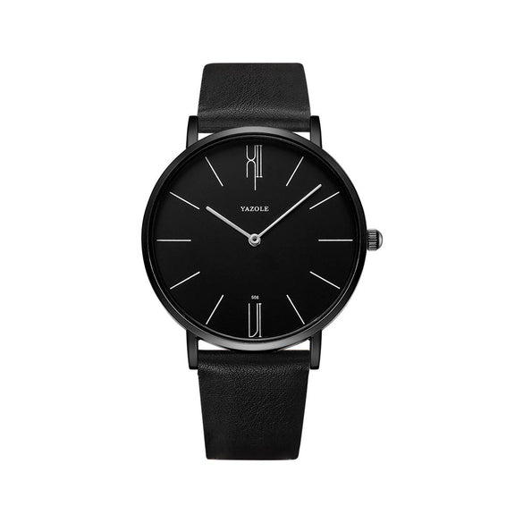 Men's Alloy Pu Strap Round Dial Leisure Sports Quartz Watch