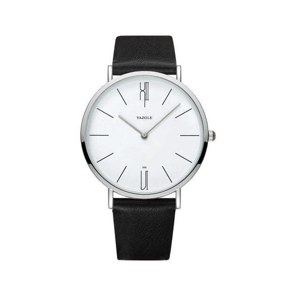 Men's Alloy Pu Strap Round Dial Leisure Sports Quartz Watch
