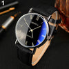Men's Alloy Shell Casual Watch With Roman Lettering And Blue Light Round Dial
