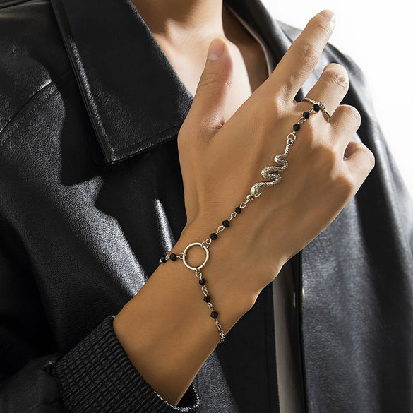 Men's Alloy Snake Handmade Bracelet With Animal Zodiac Pattern