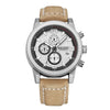 Men's Alloy Sports Watch With Round Dial Simple Pin Buckle Mineral Reinforced Glass Mirror Spiral Crown Belt Strap Stainless Steel Buckle Waterproof And Luminous
