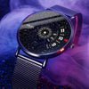 Men's Alloy Strap Automatic Movement Round Dial Waterproof Business Style Watch