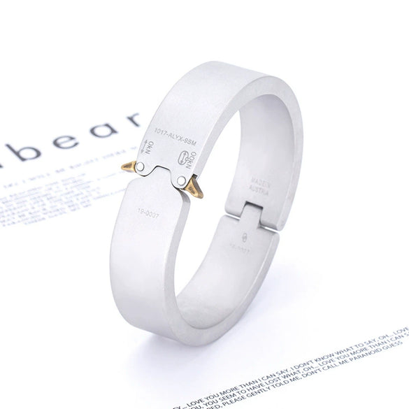 Men's Aluminum Personality Geometric Polish Bracelet