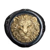 Men's And Women's Metal Goldplated Simple Style Ring With Lion Head Design