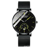 Men's Automatic Alloy And Stainless Steel Watches With Round Dial And Mineral Strengthened Glass Mirror Waterproof
