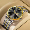 Men's Automatic Mobile Watch Steel Luminous Waterproof Calendar Business Style Round Dial
