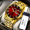 Men's Automatic Mobile Watch Steel Luminous Waterproof Calendar Business Style Round Dial