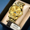 Men's Automatic Non Mechanical Business Style Watch With Alloy Case And Strap Mineral Strengthened Glass Mirror Round Dial