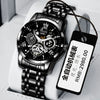 Men's Automatic Non Mechanical Business Style Watch With Alloy Case And Strap Mineral Strengthened Glass Mirror Round Dial
