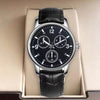 Men's Automatic Quartz Watch Steel Case Pu Strap Round Dial Luminous Waterproof Rose Gold Sun Moon Star Concept