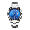 Men's Automatic Tungsten Steel And Steel Watch Luminous Waterproof Calendar Hollow Large Dial