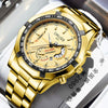 Men's Automatic Tungsten Steel And Steel Watch Luminous Waterproof Calendar Hollow Large Dial
