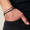 Men's Beaded Bracelet Set Stone Geometric Handmade