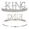 Men's Belt Set With Alloy And Satin Cloth Crown In Light Luxury Style For Birthday