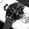 Men's Business Alloy Quartz Watch With Round Dial And Stainless Steel Buckle
