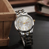 Men's Business Alloy Quartz Watch With Round Dial Waterproof Luminous
