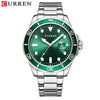 Men's Business Fashion Quartz Watch Alloy Case Stainless Steel Band Round Dial