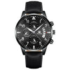 Men's Business Fashion Quartz Watch With Stainless Steel Case And Strap Round Dial