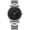 Men's Business Quartz Watch Alloy Case Stainless Steel Band Round Dial