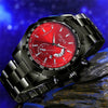 Men's Business Style Alloy And Stainless Steel Automatic Movement Round Dial Waterproof Luminous Watch