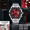 Men's Business Style Alloy And Stainless Steel Automatic Movement Round Dial Waterproof Luminous Watch