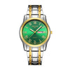 Men's Business Style Alloy And Stainless Steel Round Dial Wrist Watch With Automatic Movement And Luminous Feature