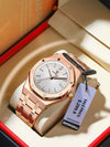 Men's Business Style Alloy And Stainless Steel Watch With Rhombus Dial And Mineral Reinforced Glass Mirror