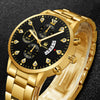 Men's Business Style Alloy Band Round Dial Quartz Watch With Scale Display