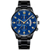 Men's Business Style Alloy Band Round Dial Quartz Watch With Scale Display