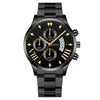 Men's Business Style Alloy Belt Quartz Watch With Round Dial
