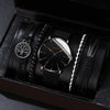 Men's Business Style Alloy Case Mineral Reinforced Glass Mirror Canvas Quartz Bracelet Watch With Single Calendar And Spiral Crown