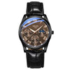 Men's Business Style Alloy Case Mineral Strengthened Glass Mirror Waterproof Quartz Watch