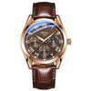 Men's Business Style Alloy Case Mineral Strengthened Glass Mirror Waterproof Quartz Watch