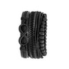Men's Business Style Alloy Case Pu Strap Round Dial Wrist Watch