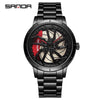 Men's Business Style Alloy Case Quartz Watch With Mesh Or Steel Belt Round Dial Waterproof