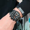 Men's Business Style Alloy Case Stainless Steel Strap Quartz Watch With Round Dial
