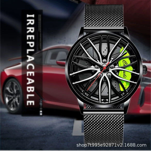 Men's Business Style Alloy Case Stainless Steel Strap Round Dial Waterproof Watch With Fully Automatic Movement