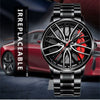 Men's Business Style Alloy Case Stainless Steel Strap Round Dial Waterproof Watch With Fully Automatic Movement