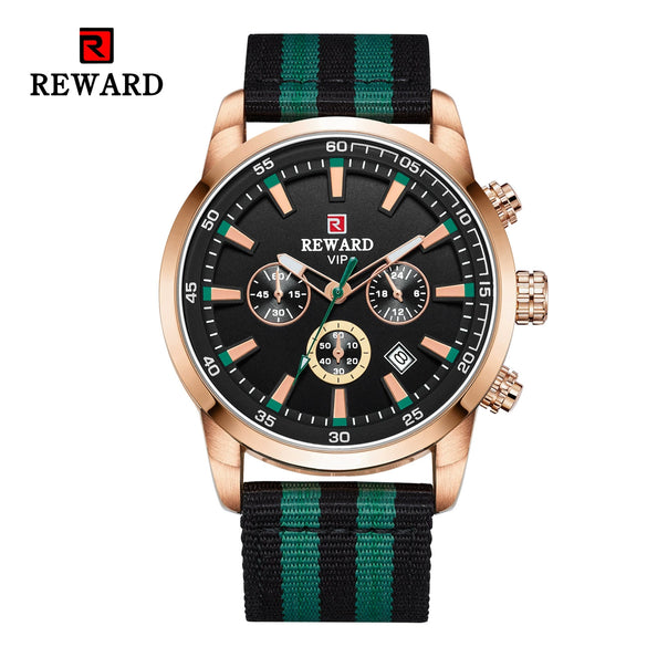Men's Business Style Alloy Case Textile Strap Round Dial Quartz Watch With Ordinary Glass Mirror And Pin Buckle