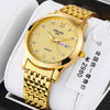 Men's Business Style Automatic Movement Watch Steel Case And Strap Round Dial Luminous Waterproof